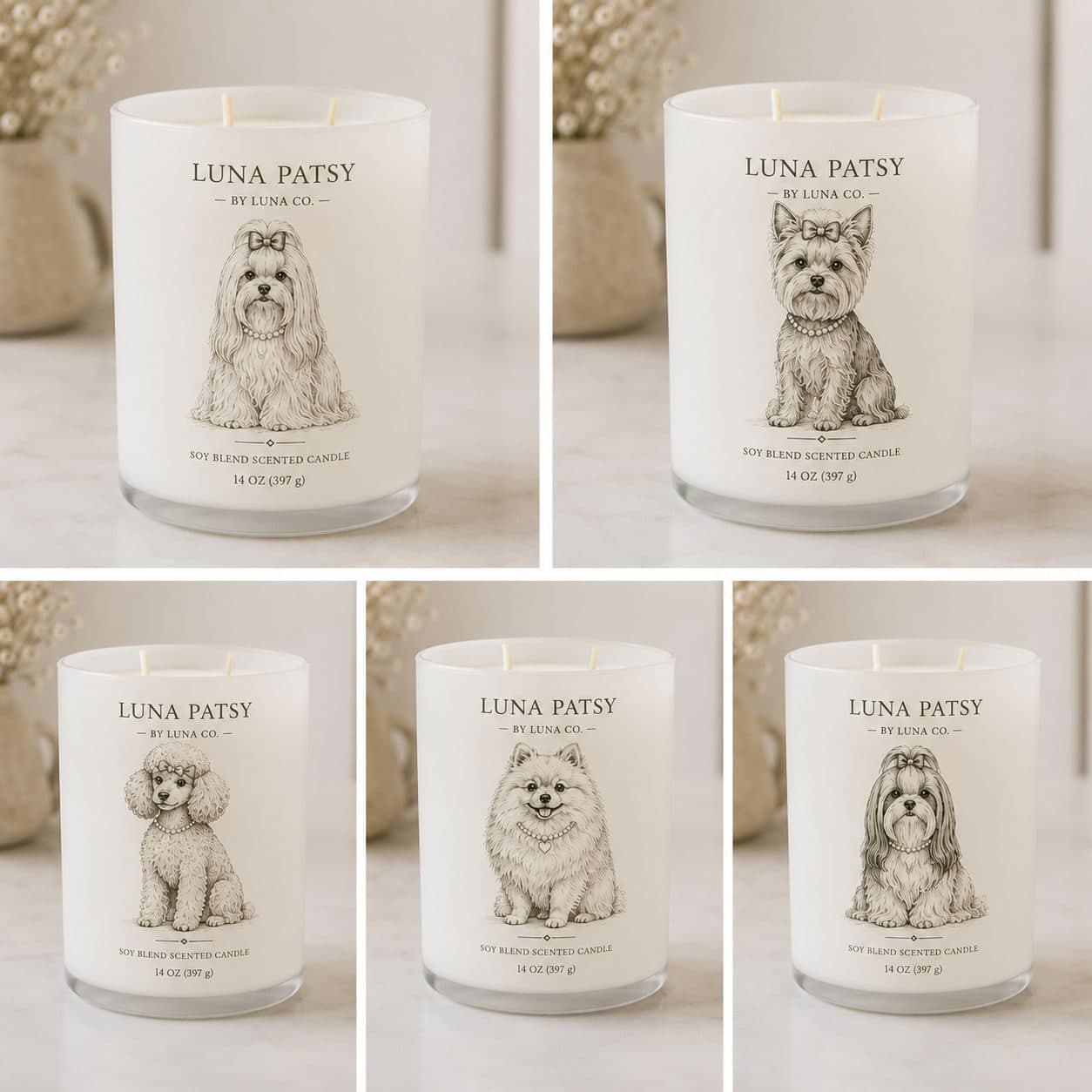 Candle Discovery Set, fine-line portrait product